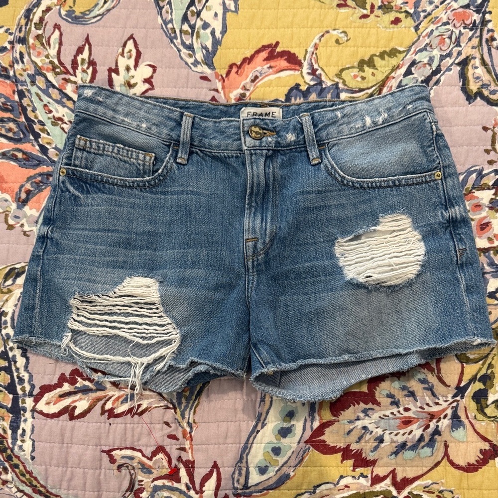 Frame Le Grand Garcon Denim Short 26
